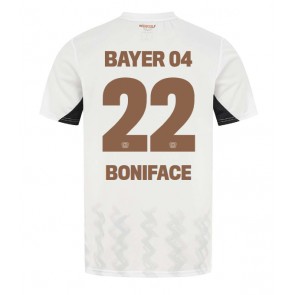 Bayer Leverkusen Victor Boniface #22 Venkovní Dres 2024-25 Krátký Rukáv